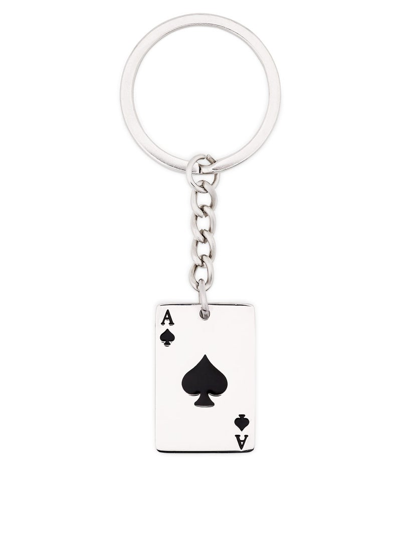 HAQUIL Ace of Spades Keychain, Gift Accessories for Men and Women, Lucky Keychain Gift Jewelry, Equestrian Classic Keychain - Image 1
