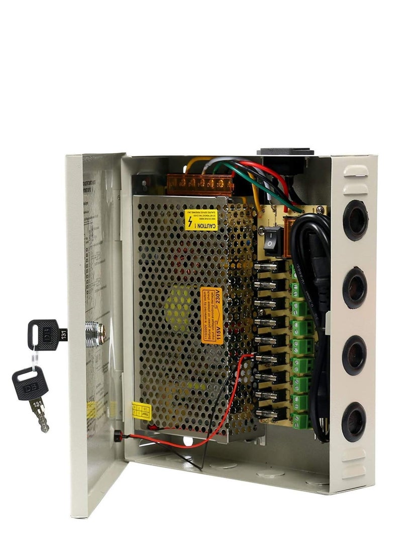 Bluefield CCTV Central Power Supply 9CH DC12V 10A - Image 2
