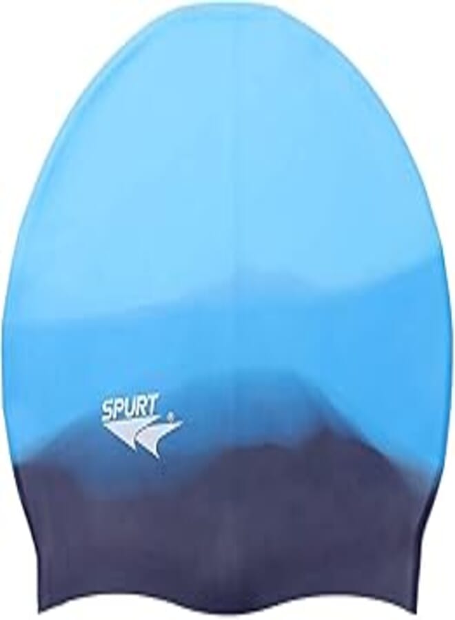 SPURT Silicone Swimming Cap in Zipper Bag Multi-Color