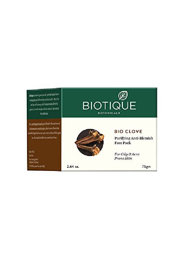 Biotique Bio Clove Purifying Antiblemish Face Pack For Oily And Acne Prone Skin 75G - Image 2