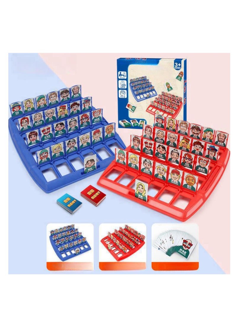 MIXDE Who Is It Board Game Funny Guess Who Cards Game Guess Who I Am Family Guessing Games Toys Desktop Educational Game for Kid - Image 1