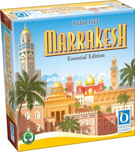 Queen Games Marrakesh Essential Edition Strategy Board Game 24 Players Adults Teens Ages 14 - Image 1