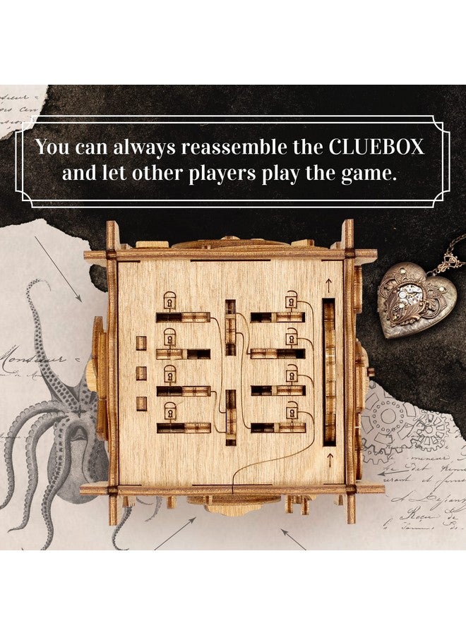 آيدفنتشر Cluebox - Captain'S Nemo Nautilus - لعبة غرفة الهروب - صندوق الألغاز - لغز متسلسل ثلاثي الأبعاد للبالغين - دعابة ذهنية - أداة هدية عيد ميلاد للرجال والنساء - صندوق المال - Image 3