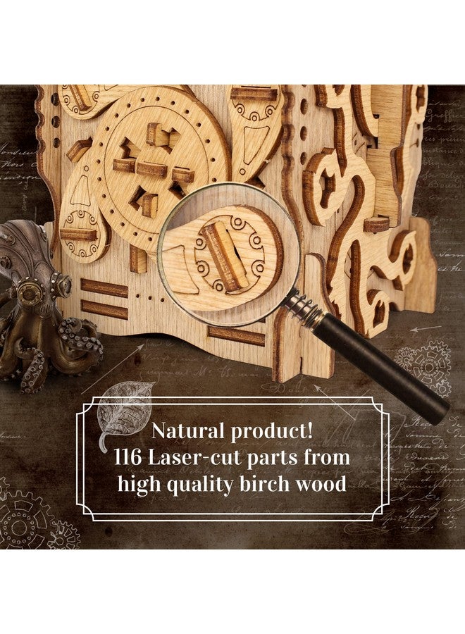 آيدفنتشر Cluebox - Captain'S Nemo Nautilus - لعبة غرفة الهروب - صندوق الألغاز - لغز متسلسل ثلاثي الأبعاد للبالغين - دعابة ذهنية - أداة هدية عيد ميلاد للرجال والنساء - صندوق المال - Image 4