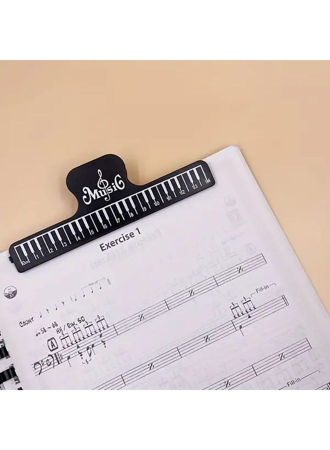 1pc Music Book Holder Ultimate Music Stand Clip For Securing Sheet Music Suitable For Musicians Piano And Score Stands Durable Plastic Note Clips Securely Hold Sheets In Place Prevents Page Turning - Image 5