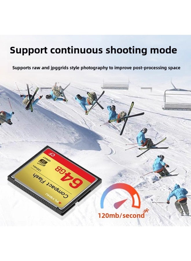 Cf CarD 64g High-speeD Camera Memory CarD Suitable For Canon 7D50D Special Nikon D700 Sony Memory CarD 32-Color:CF Card Dedicated Card Reader-Capacity:CF Card Dedicated Card Reader - Image 4