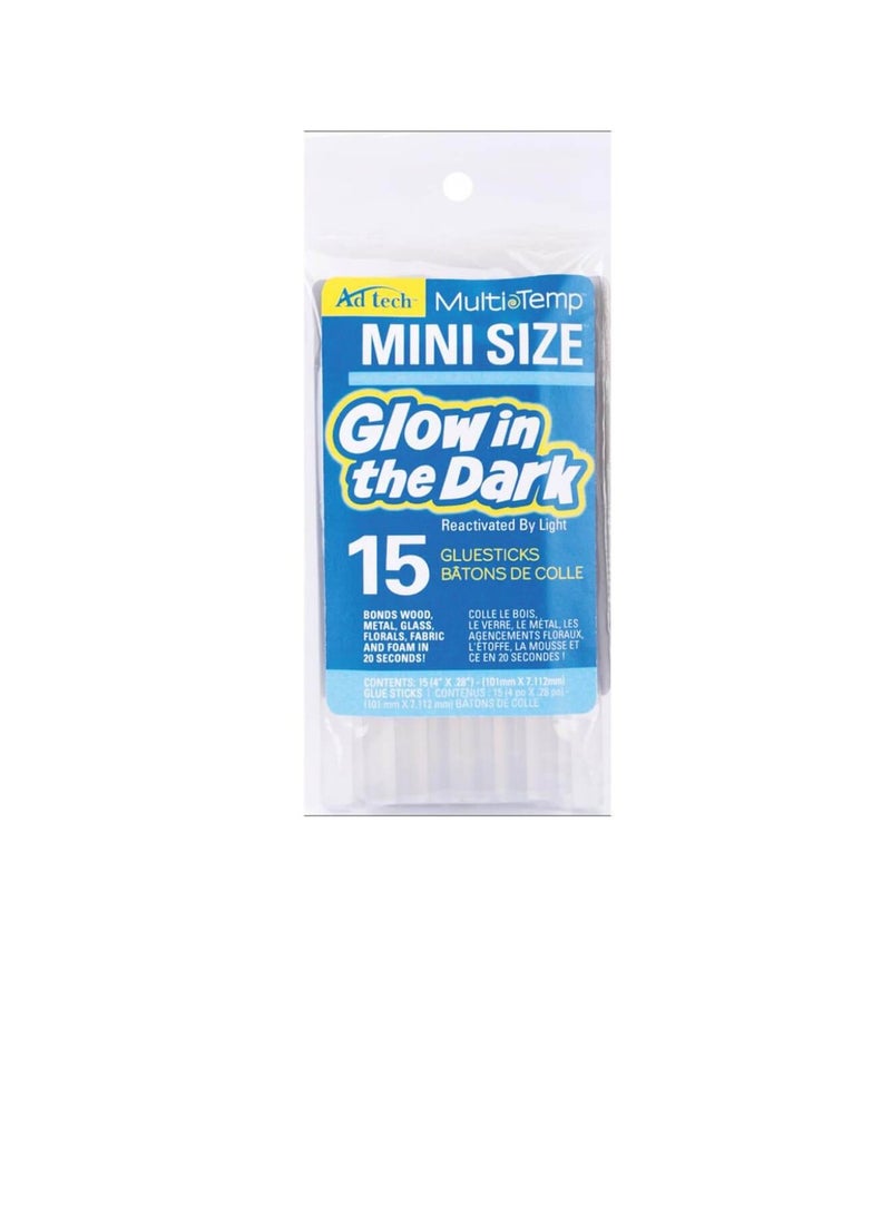 Ad-Tech Multi-Temp Glow-In-The-Dark Mini Glue Sticks - Image 1