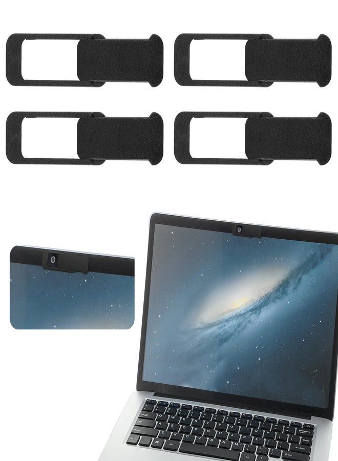 Ymapinc غطاء كاميرا Ymapinc 4 قطع للكمبيوتر المحمول، غطاء ويب كام منزلق للحفاظ على الخصوصية مناسب لأجهزة الكمبيوتر والهواتف المحمولة وأجهزة الكمبيوتر المحمولة والأجهزة اللوحية - أسود - Image 1