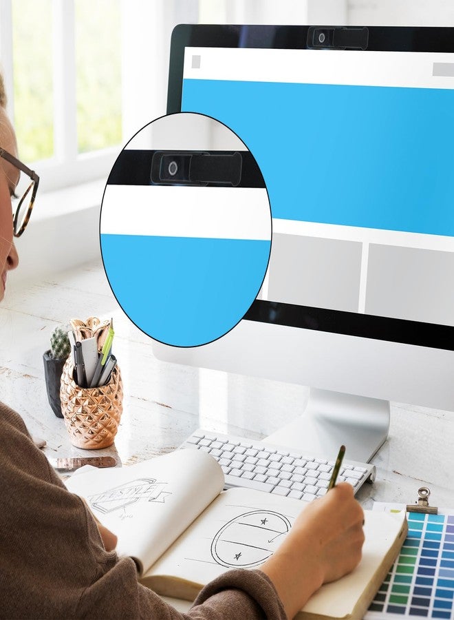 Ymapinc غطاء كاميرا Ymapinc 4 قطع للكمبيوتر المحمول، غطاء ويب كام منزلق للحفاظ على الخصوصية مناسب لأجهزة الكمبيوتر والهواتف المحمولة وأجهزة الكمبيوتر المحمولة والأجهزة اللوحية - أسود - Image 3