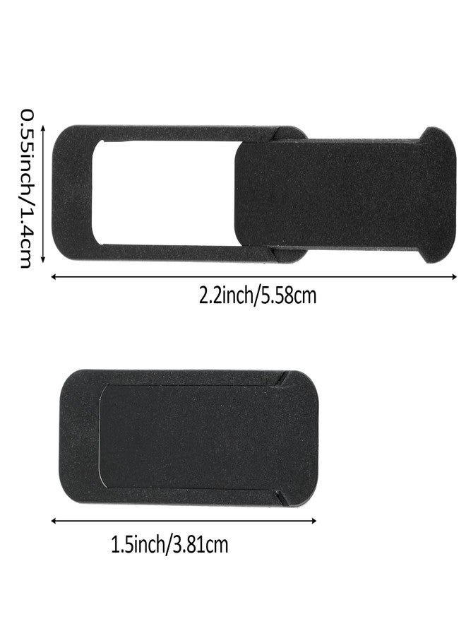 Ymapinc غطاء كاميرا Ymapinc 4 قطع للكمبيوتر المحمول، غطاء ويب كام منزلق للحفاظ على الخصوصية مناسب لأجهزة الكمبيوتر والهواتف المحمولة وأجهزة الكمبيوتر المحمولة والأجهزة اللوحية - أسود - Image 2