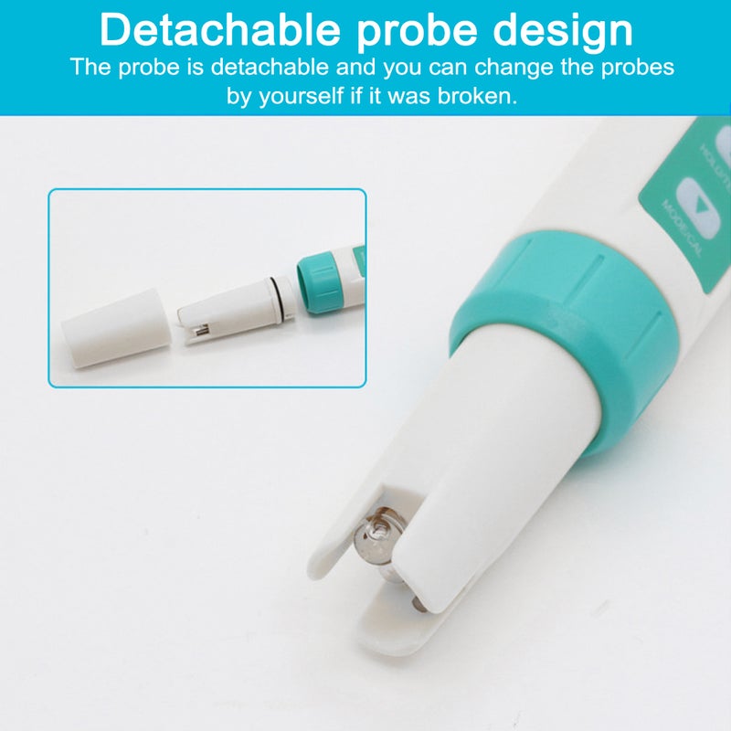 Handheld Portable Water Quality Tester 7 In 1 PH Total Dissolved Solids EC ORP Salinity S.G Temperature Testing IP67 Waterproof ℃/℉ Units Conversion Automatic Temperature Compensation - Image 2
