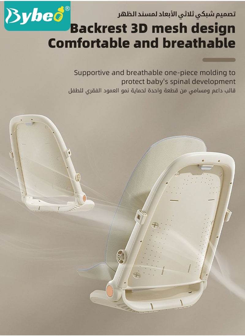 Generic - Lightweight Baby Stroller, Multifunctional Travel Cabin, One-Hand Folding Babies Strollers for Newborn, Infant, Kids with Dinner Plate, Sunshade and 175-Degree Adjustable  Reversible Reclining Seat - Image 1
