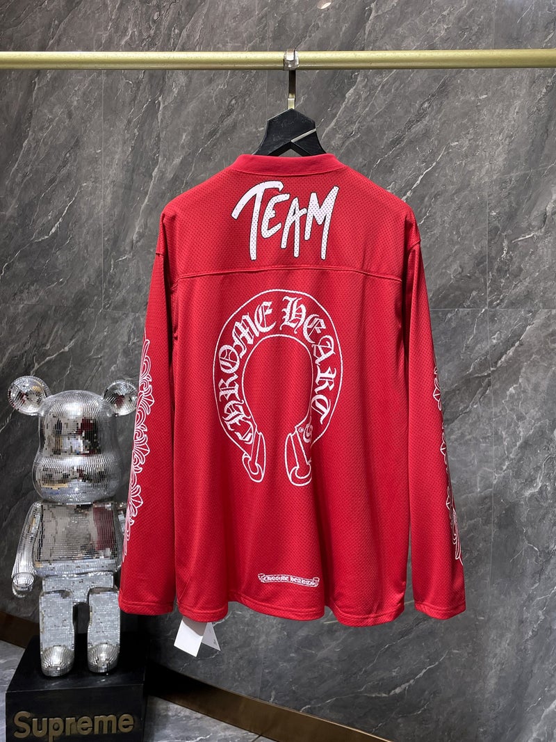 Generic Summer 24SS Mattyboy Floral Sleeve Hockey Suit for Couples Red long sleeves
