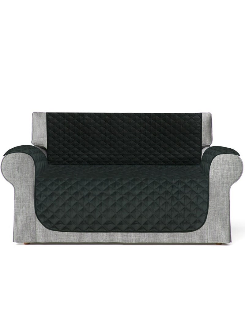 غطاء أريكة فاخر لثلاثة مقاعد، ذو وجهين، مبطن، يحمي من وبر الحيوانات الأليفة والخدوش والبقع. - Image 2