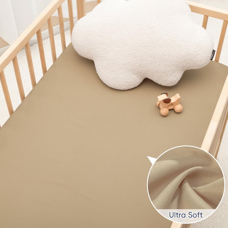 PHF 3 Pack Soft Pet Dogs Crib Sheets Fitted, Comfy Breathable Baby Sheets for Boys Girls, 28x52 Inches Fits Standard Crib and Toddler Mattresses, Pet Dogs - Image 5