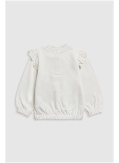 mothercare بلوزة كروشيه باللون الكريمي  - Image 1