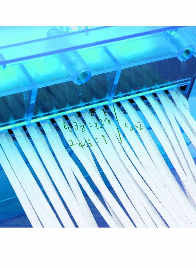 KASTWAVE Mini Hand Shredder, Portable Cross-Cut Paper Shredder A6 Manual Paper Cut Shredder - Image 2