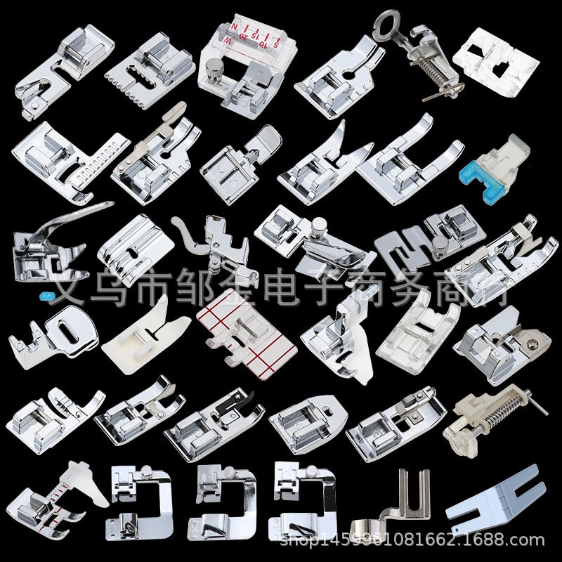 Sewing Machine Presser Foot Household Multi-Functional Adjustable Cloth-Wrapped Presser Foot Imitation Synchronous Presser Foot Locking Presser Foot Collection - Image 2