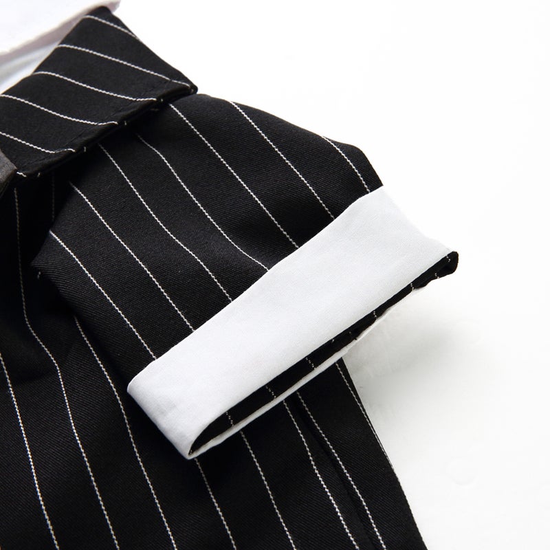 Lovely Dog Clothes Pet Suit Tie Costume Puppy Formal Clothing Comfortable Pet Apparel (Tie Stripe, Size S) - Image 2