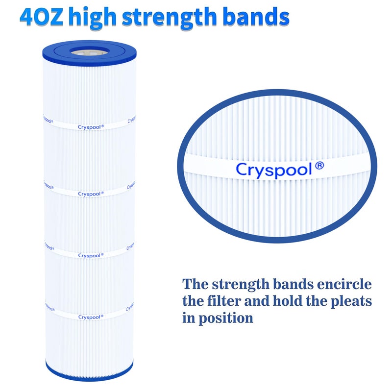 CryspoolÂ® 07077 Filter Compatible with CCP420, Clean and Clear Plus 420, PCC105-PAK4, R173576, 570-0425-07, C-7471, 178584, 817-0106, FC-6470, 4Ã—105 Sq. Ft Pool Filter Cartridges, 4 Pack - Image 5