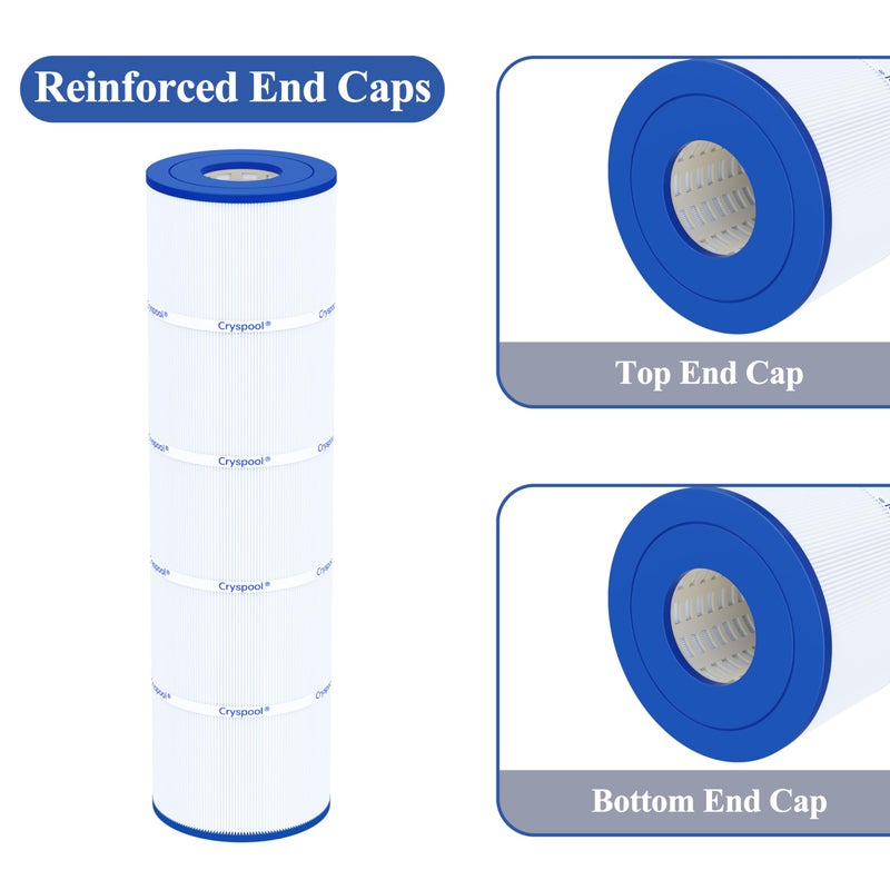 CryspoolÂ® 07077 Filter Compatible with CCP420, Clean and Clear Plus 420, PCC105-PAK4, R173576, 570-0425-07, C-7471, 178584, 817-0106, FC-6470, 4Ã—105 Sq. Ft Pool Filter Cartridges, 4 Pack - Image 4
