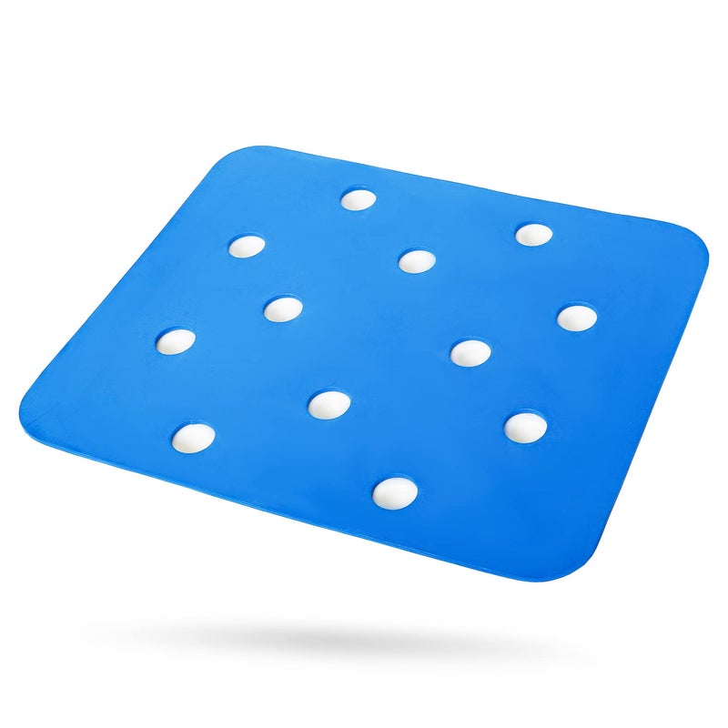 MINIVON Waterproof Shower Bench Cushion Cover for Bath Seat Bath Chair Inside Bathroom Non Slip Coldproof Stickable Soft Foam Pad Padded Shower Stool Seat Mat for Elderly Senior Handicap Disabled