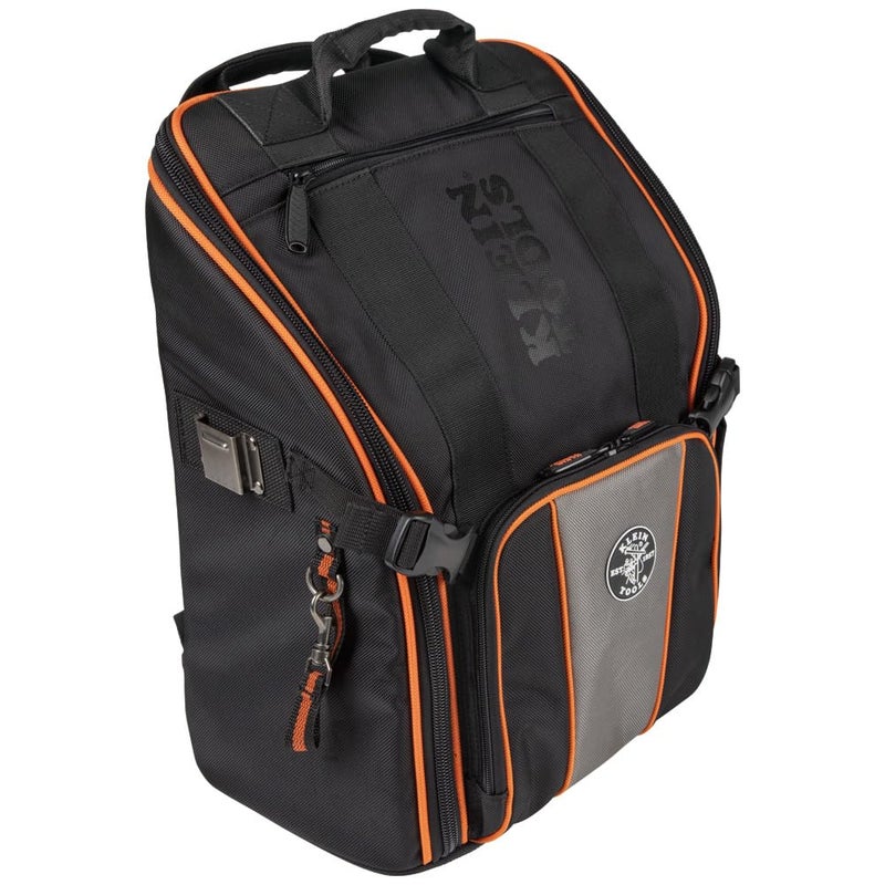 Klein Tools 55482 Tool Bag Backpack Heavy Duty Tradesman Pro Tool Organizer with 21 Pockets and Large Interior Water Resistant - Image 2