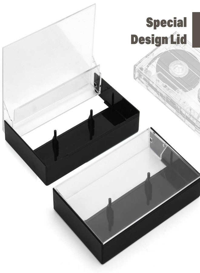 20Pcs Audio Cassette Tape Storage Case, Plastic Blank Cassette Tapes With Music Display Box Organizer For Art Collection - Image 4