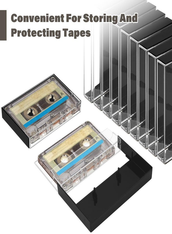 20Pcs Audio Cassette Tape Storage Case, Plastic Blank Cassette Tapes With Music Display Box Organizer For Art Collection - Image 3