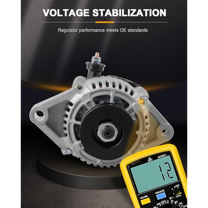 ROADFAR For Mini One Wire Alternator Replacement for GM 1 Wire SBC BBC Chevy Race 87-92 Chrome 12180-SEN, 1-2119-11ND - Image 5