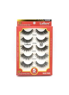 3D Cashmere False Eyelashes Multipack Ultra Soft Glam Luxurious CrueltyFree Reusable Fake Eyelashes 5 Pairs Value Pack (302X5P) - pzsku/ZC1FF8A1FA3C4EADB5186Z/45/_/1678701688/b8f7a8b2-7aa1-4225-bdc8-f07bce2705b9