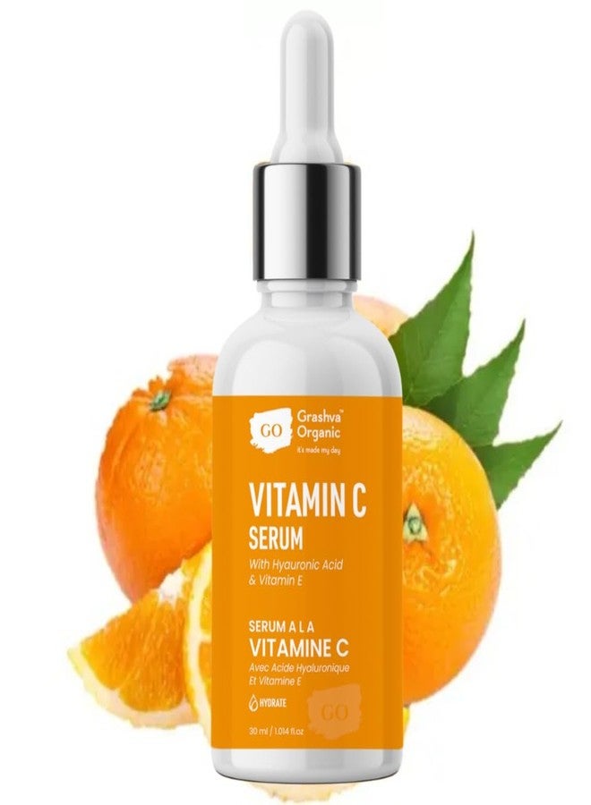 GRASHVA ORGANIC سيروم الوجه من غراشف أورجانيك سكين ناتشورالز، يزيد من إشراقة البشرة فورًا ويقلل من البقع مع مرور الوقت، معزز فيتامين سي برايت كومبليت، 30 مل - Image 2