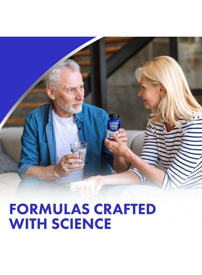 Focus Factor Nutrition for The Brain, Improved Memory & Concentration Brain Supplement, Complete Multivitamin with Vitamins B6, B12, D, Bacopa Monnieri & Tyrosine, 60 Count - Image 3