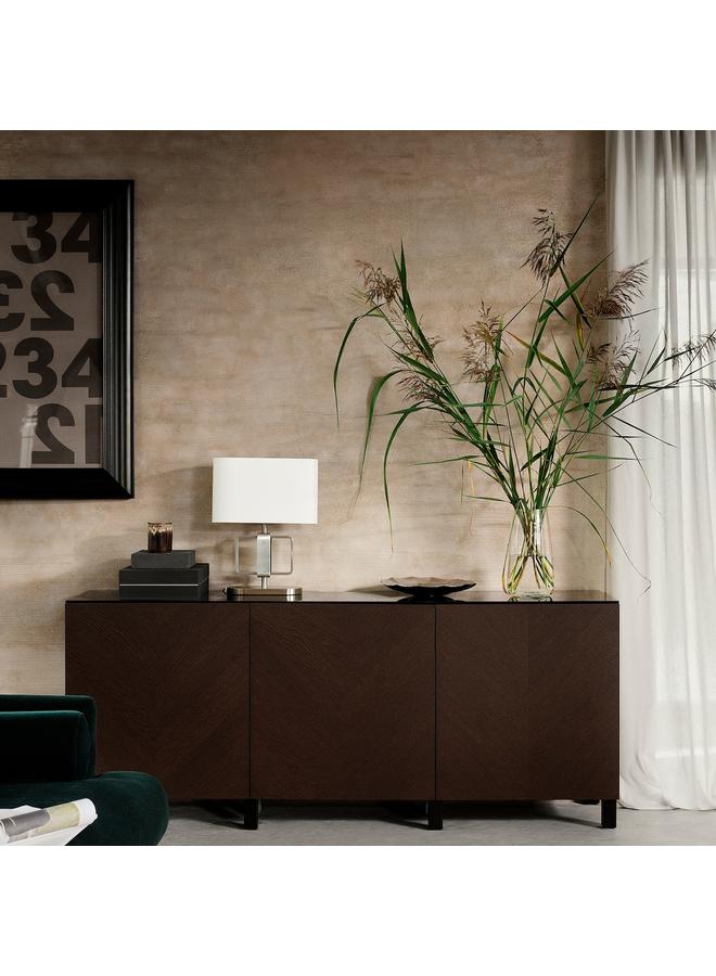 Zaboon Door, Dark Brown Stained Oak Veneer, 60X64 Cm - Image 5