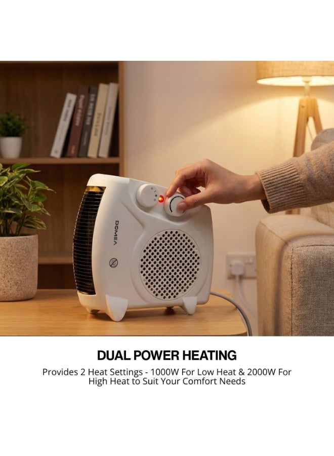 دوميا مدفأة بمروحة مزودة بقابلي تسخين 2000 W - Image 4
