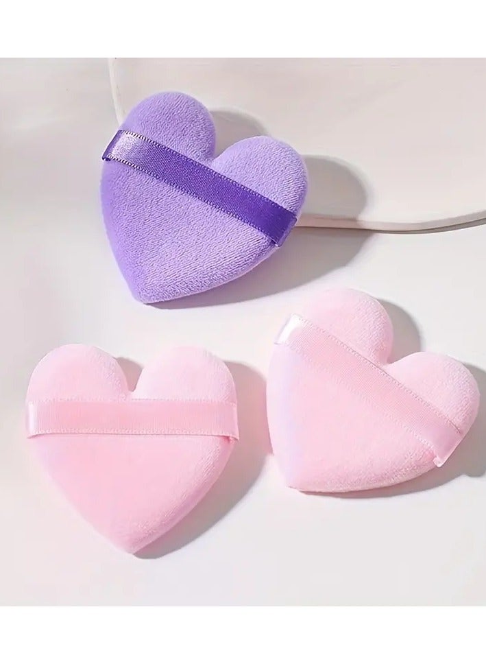 أوريتي 3 قطع من بودرة المكياج على شكل قلب من أجل بودرة معدنية فضفاضة وبودرة الجسم وإسفنجة مستحضرات التجميل أداة مكياج - Image 5