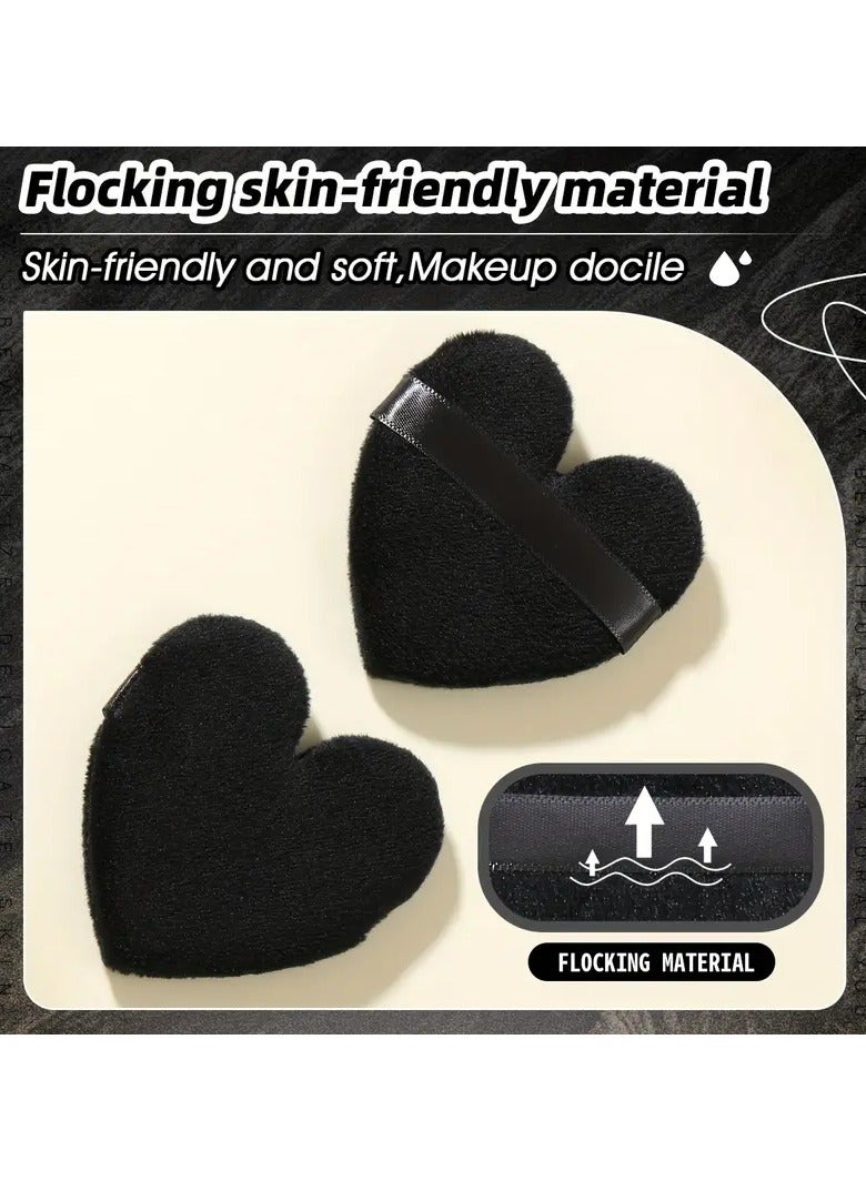 أوريتي 3 قطع من بودرة المكياج على شكل قلب من أجل بودرة معدنية فضفاضة وبودرة الجسم وإسفنجة مستحضرات التجميل أداة مكياج - Image 3