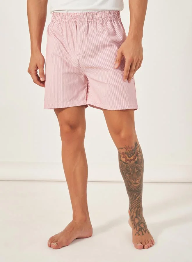 Styli Pack of 2 - Striped Assorted Woven Boxers