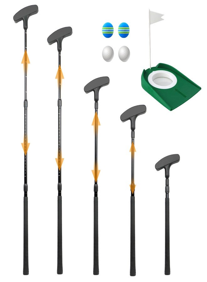THE GOLFER STORE Adjustable Golf Putter, Two-Way Kids Putter for Right & Left Handed, Mini Golf Set for Youth & Junior - Kids Golf Clubs with 4 Golf Balls & Cup with Flag, Golf Putters for Men for Golfer - Image 1