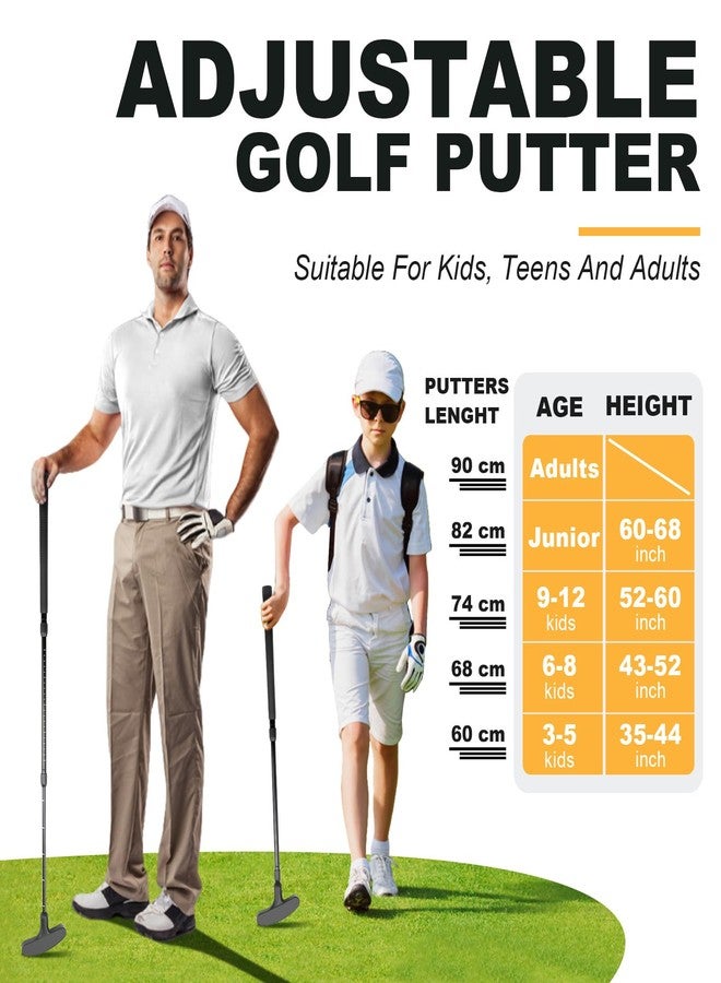THE GOLFER STORE Adjustable Golf Putter, Two-Way Kids Putter for Right & Left Handed, Mini Golf Set for Youth & Junior - Kids Golf Clubs with 4 Golf Balls & Cup with Flag, Golf Putters for Men for Golfer - Image 3