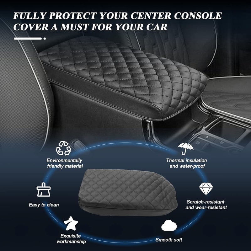 BIBIBO for 2023 Kia Sorento Center Console Armrest Cover,Armrest Cushion for 2021 2022 2023 Sorento Console Lid,Car Arm Rest Pad Seat Box Cover Protector,Sorento Interior Accessories Armrest Protector - Image 2