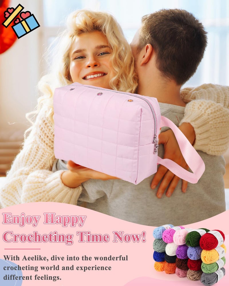 Aeelike Crochet Kit for Beginners Adults, Complete Yarn Kit Including 1093 Yards Crochet Yarns, Crochet Hooks Set, Detailed Instructions, Learn to Crochet Kits for Beginners Professionals - Image 2