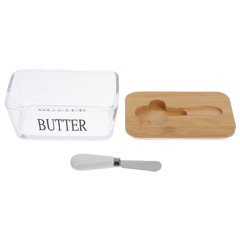 Large Glass Butter Dish with Lid Airtight for Kitchen Countertop and Refrigerator Storage - Image 2