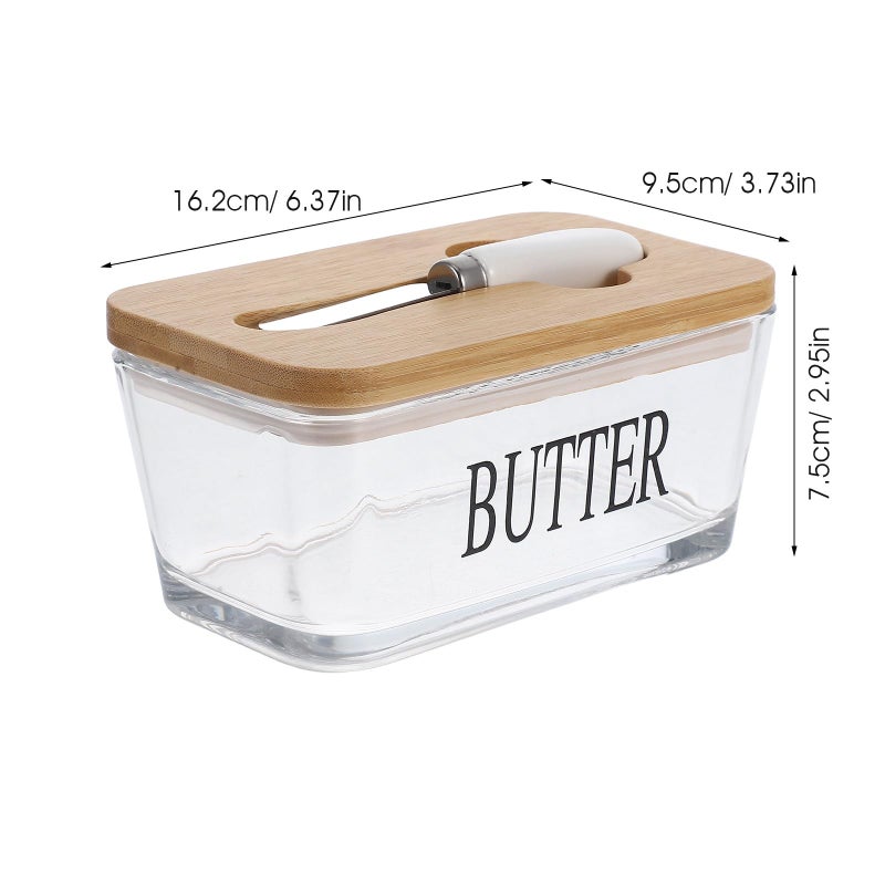 Large Glass Butter Dish with Lid Airtight for Kitchen Countertop and Refrigerator Storage - Image 3
