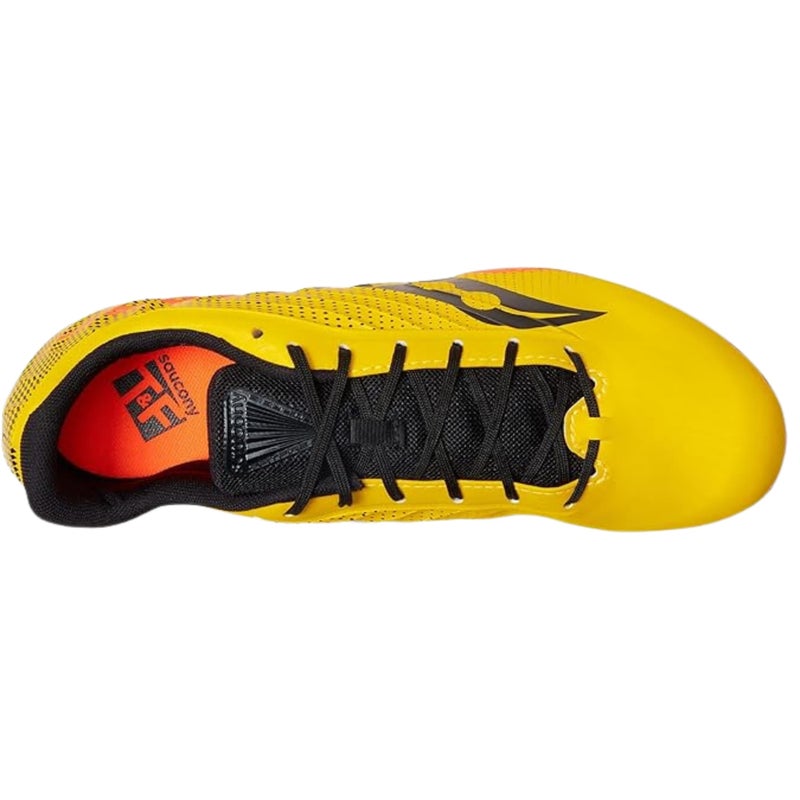 Saucony Women's Spitfire 5 Running Shoe, VIZIGOLD/VIZIRED, 11 - Image 5