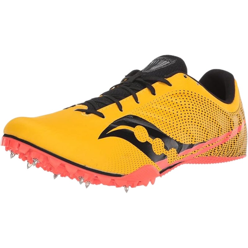 Saucony Women's Spitfire 5 Running Shoe, VIZIGOLD/VIZIRED, 11 - Image 4