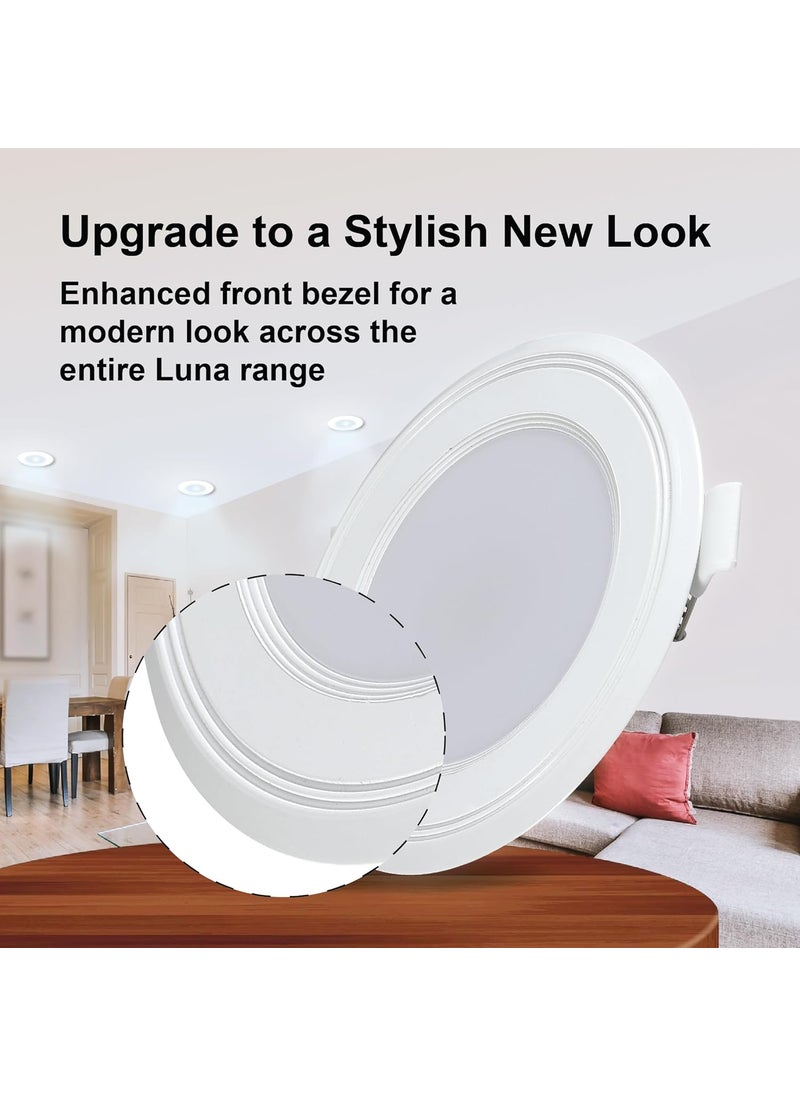Havells HAVELLS Luna 6W Downlight for Junction Box Round Colour Cool Day Light 6500K 3 inch Cutout 22mm Height High Voltage Protection Upto 4KV Pack of 1  - Image 3