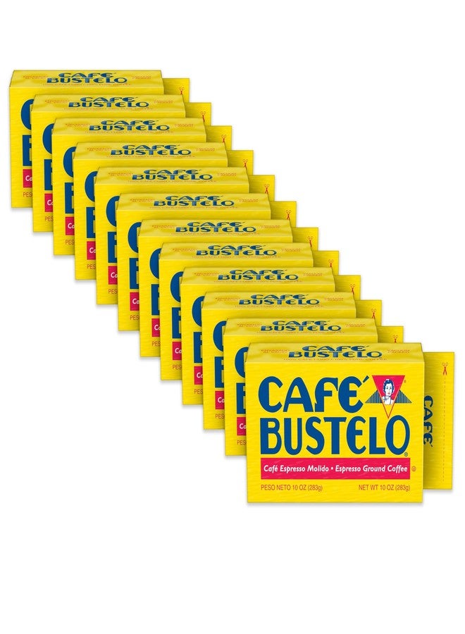 Cafe Bustelo Café Bustelo Espresso Ground Coffee, Dark Roast, 10-Ounce Brick, (Pack of 12) - Image 1