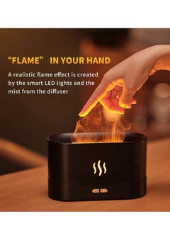 Houmt Essential Oil Diffuse Humidifiers with Flame Effect 180ml Cool Mist Humidifiers for Home no Water Automatic Shutdown Protection  - Image 3