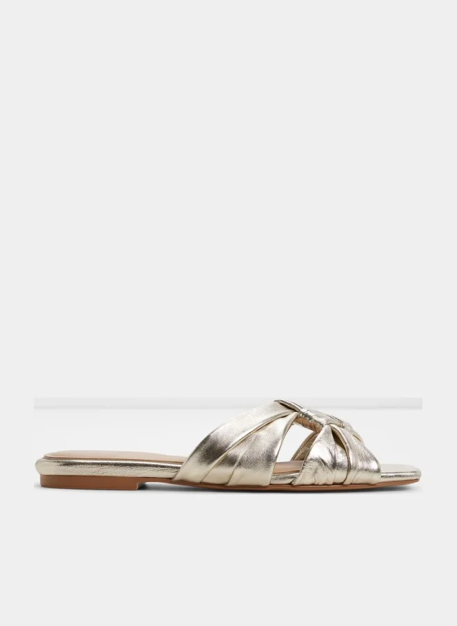 HENRIELLE-IN Open Toe Flat Sandals
